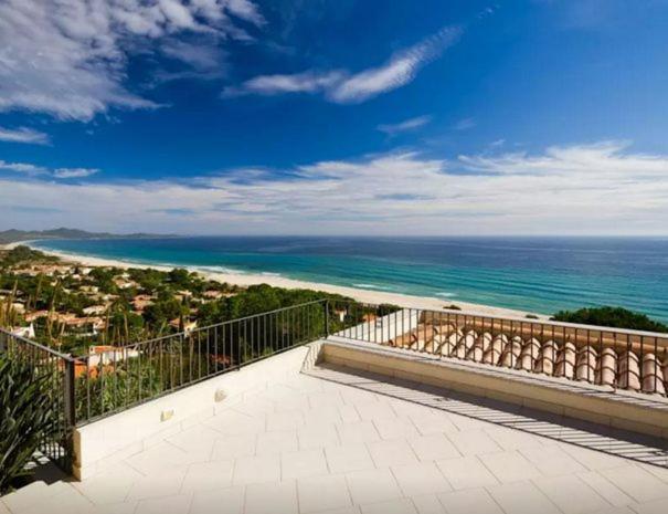 Magnificent Villa: Super Panoramic Costa Rei Kültér fotó