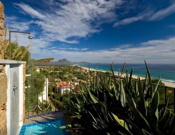 Magnificent Villa: Super Panoramic Costa Rei Kültér fotó